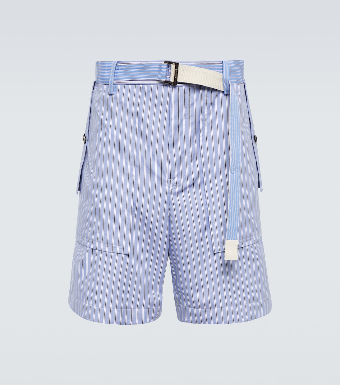 x Thomas Mason shorts de popelín a rayas | Sacai