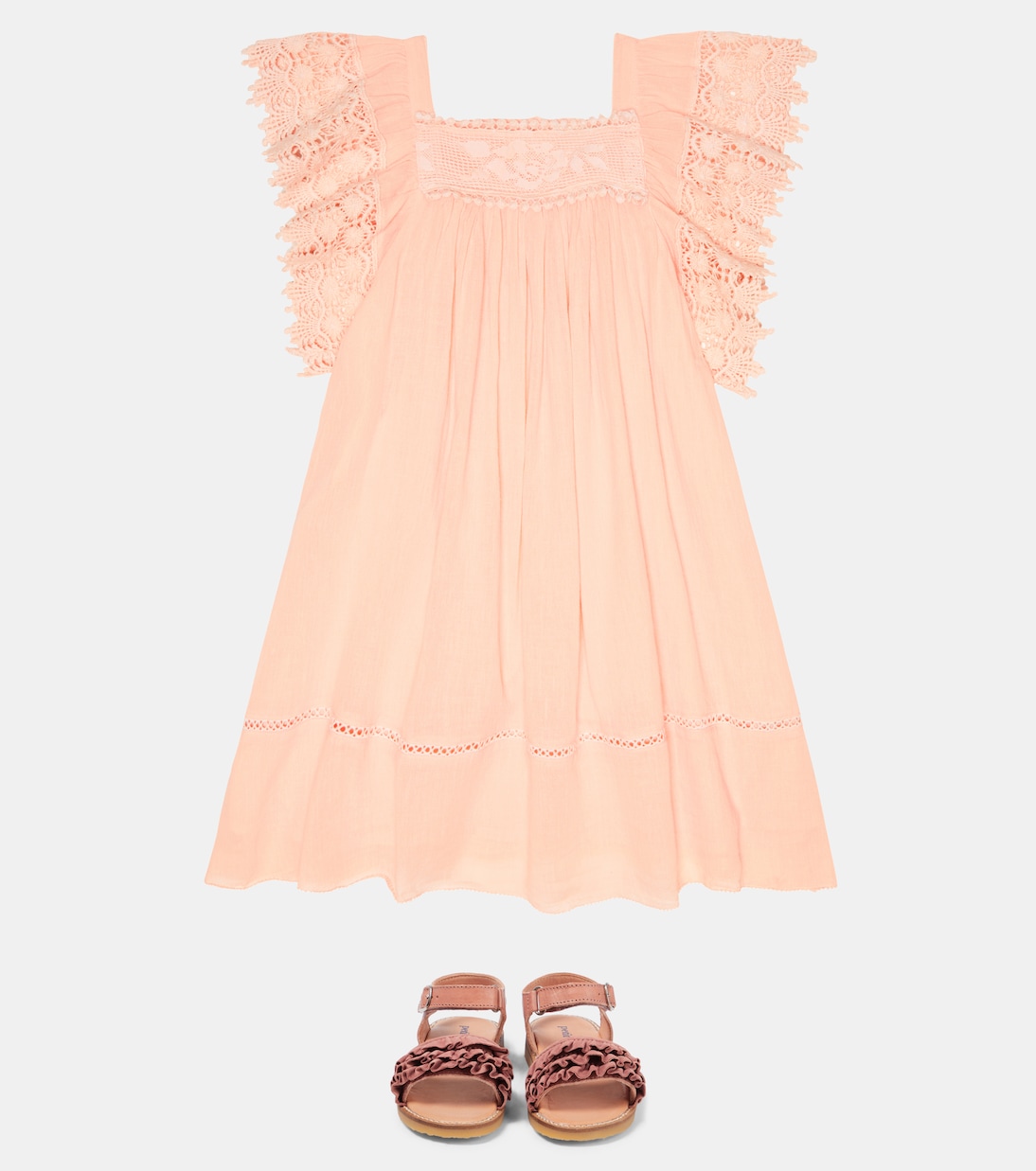 Besticktes Kleid Belina aus Baumwolle | Louise Misha