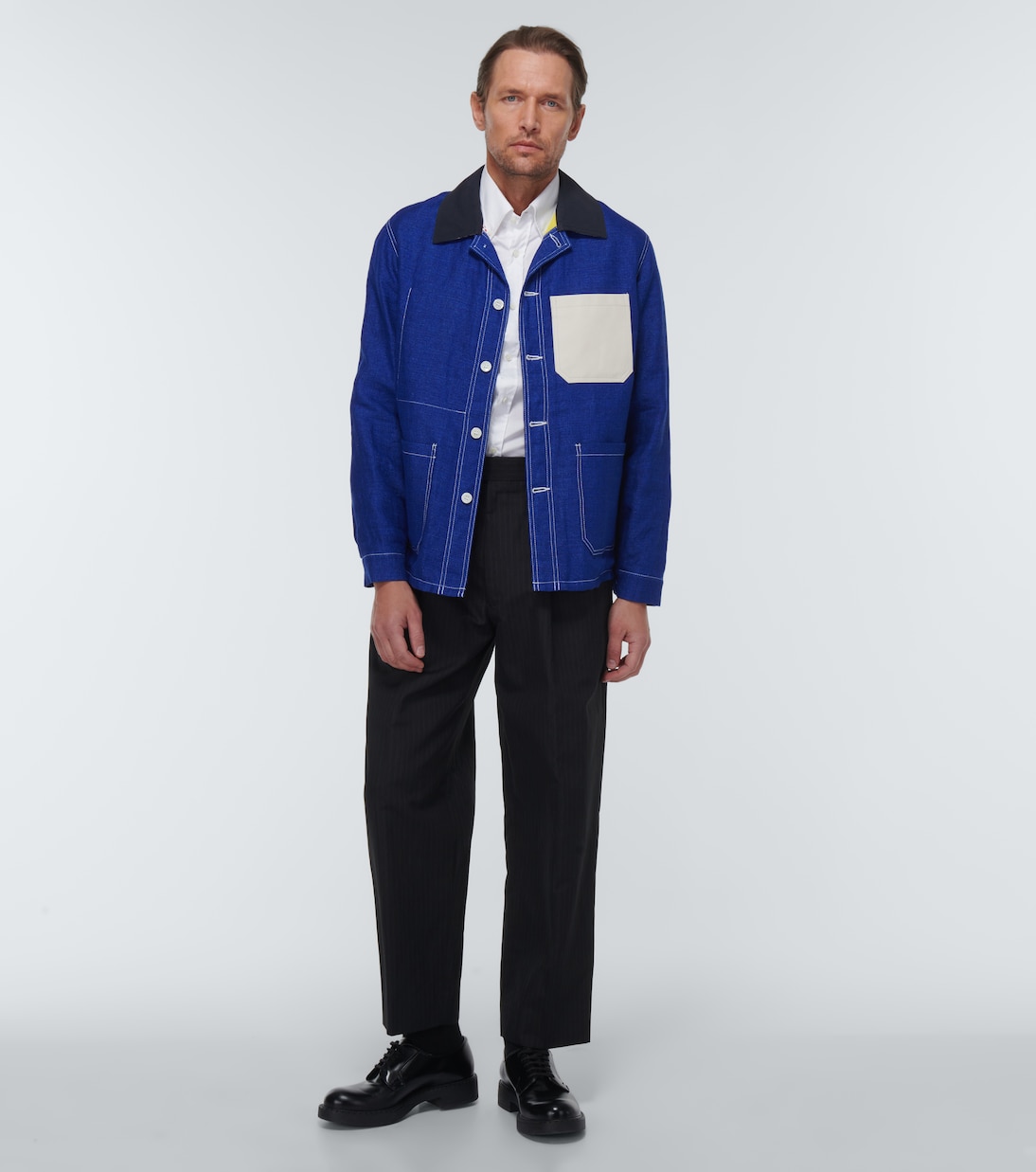 x Roy Lichtenstein linen and cotton jacket | Junya Watanabe