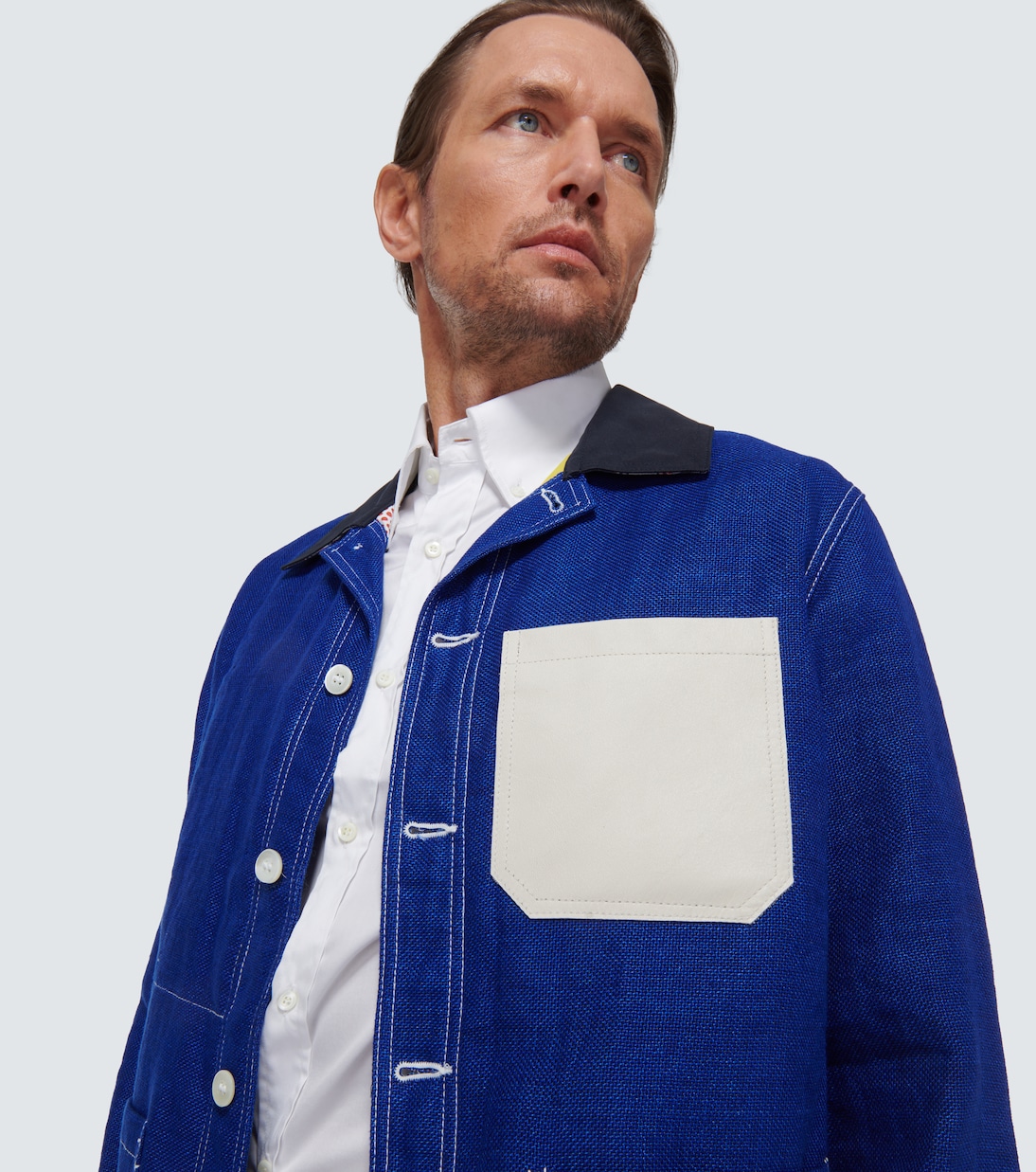 x Roy Lichtenstein linen and cotton jacket | Junya Watanabe