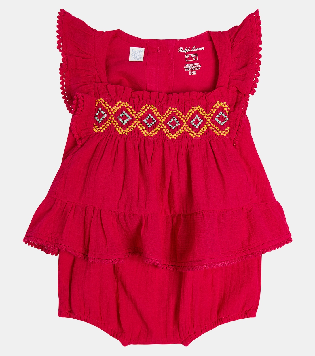 Baby cotton shirt and bloomers set | Polo Ralph Lauren Kids
