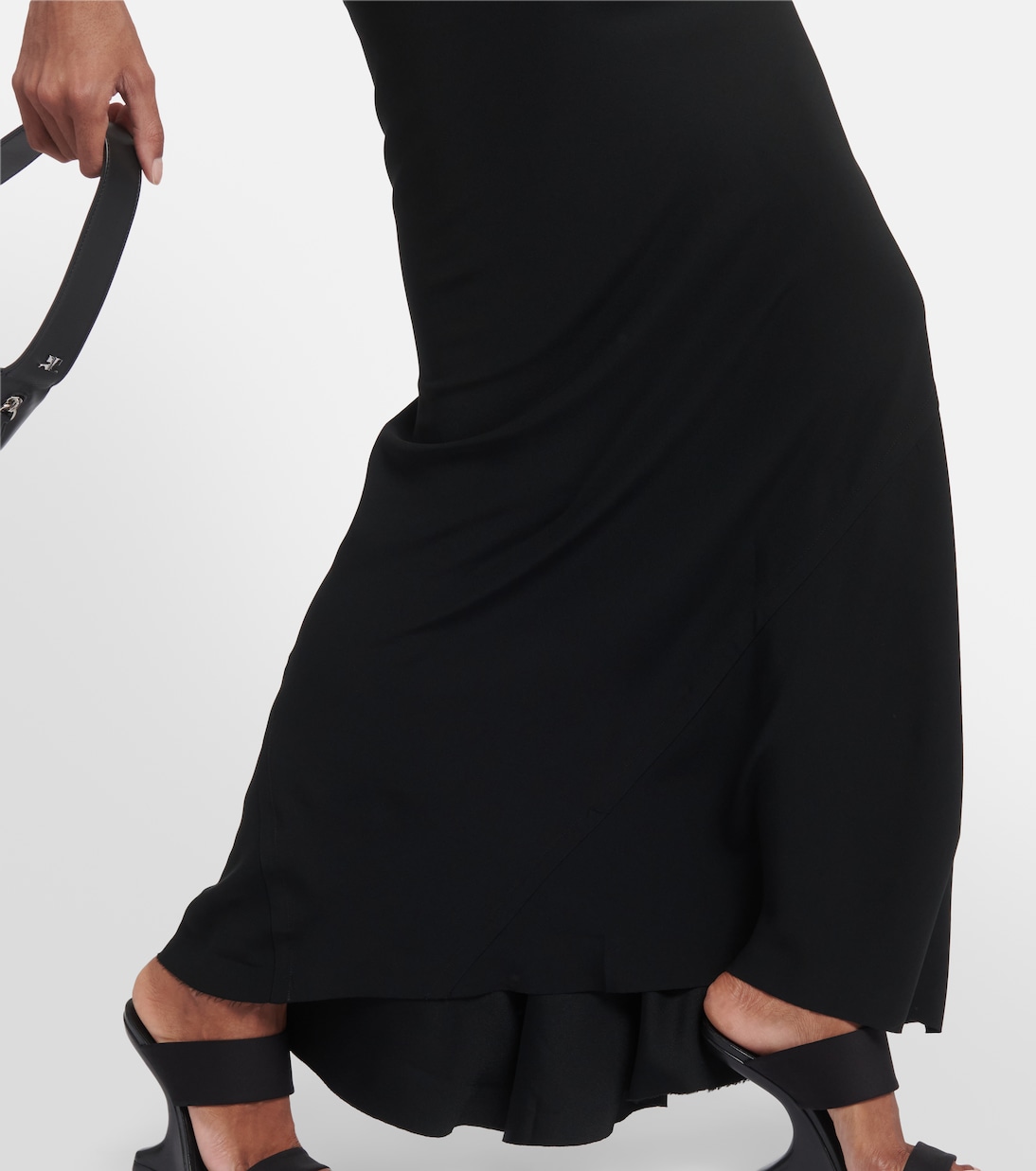 Falda larga de cady de tiro alto | Rick Owens