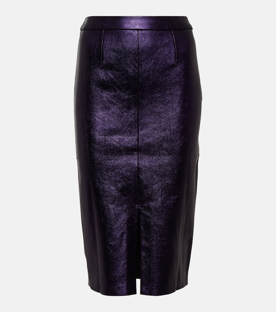 Gonna midi Carmen in pelle metallizzata | Stouls