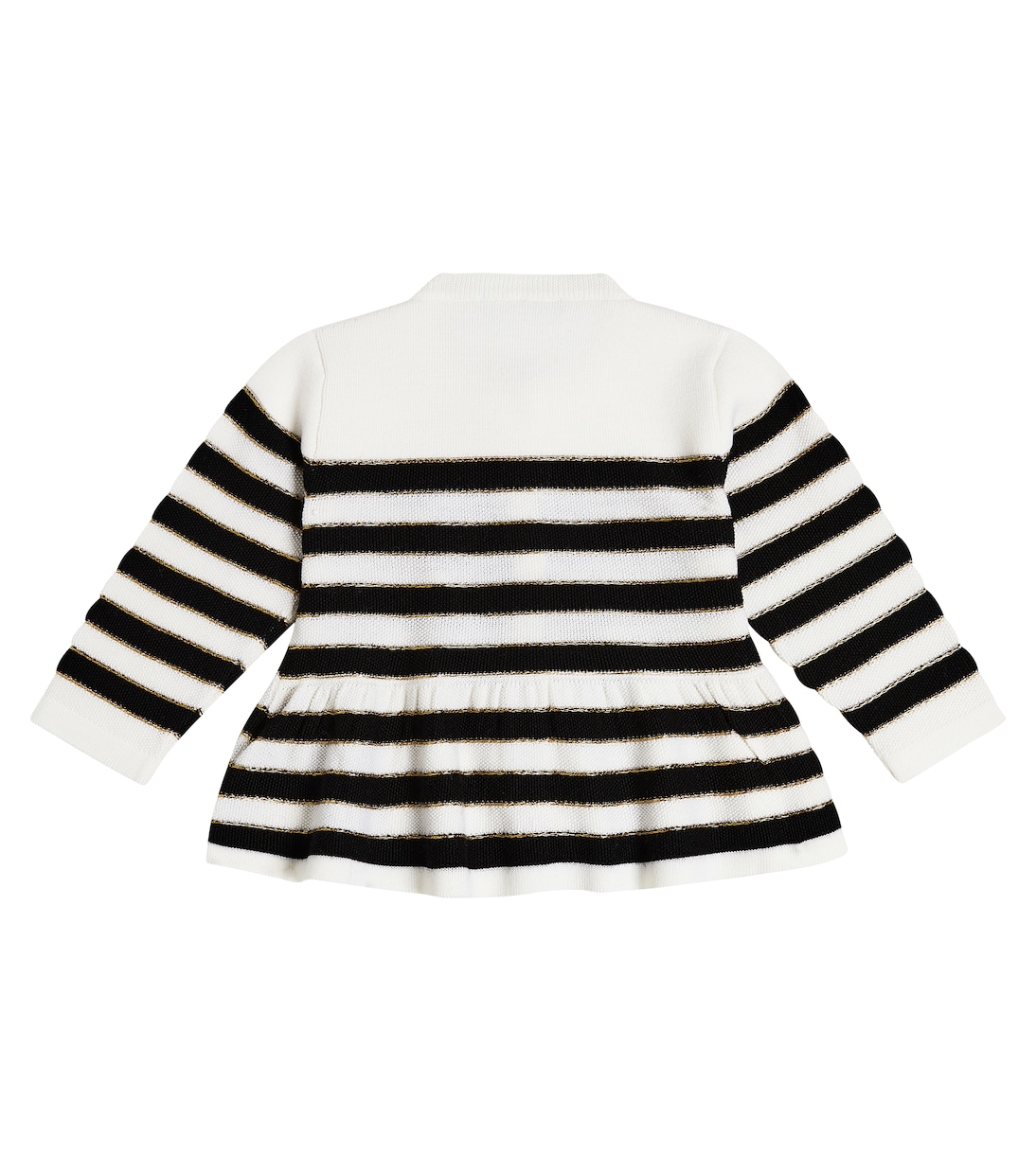 Bébé – Cardigan rayé en laine mélangée | Balmain Kids