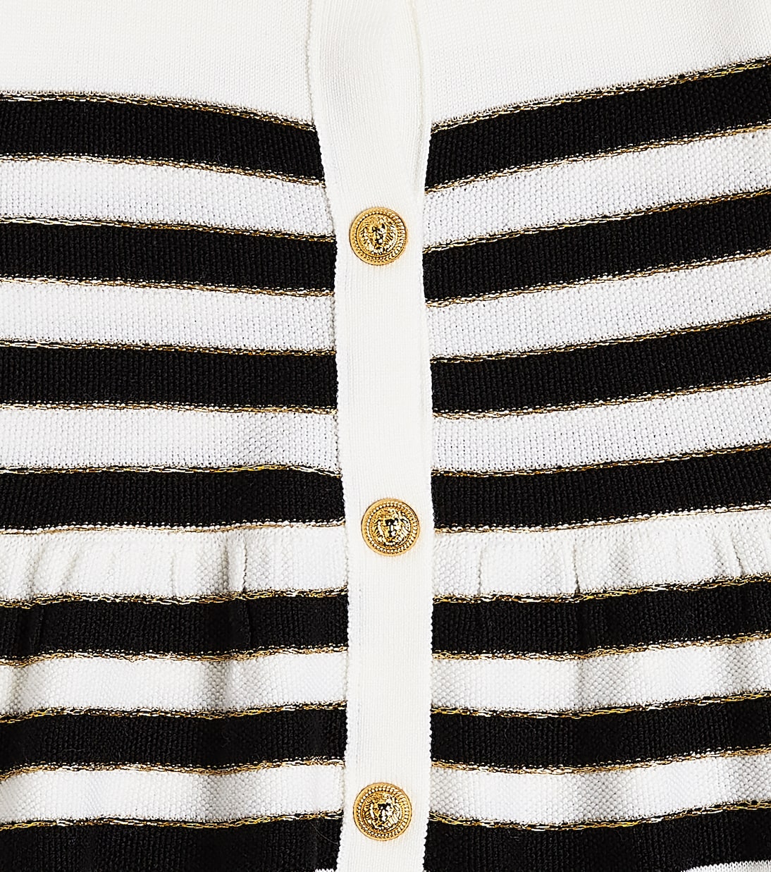Bébé – Cardigan rayé en laine mélangée | Balmain Kids