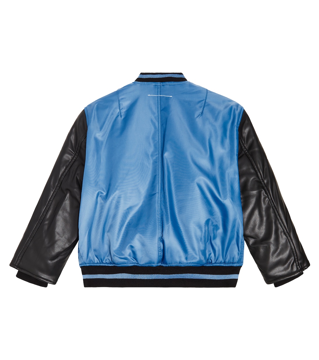 Giacca varsity in twill e similpelle | MM6 Maison Margiela Kids