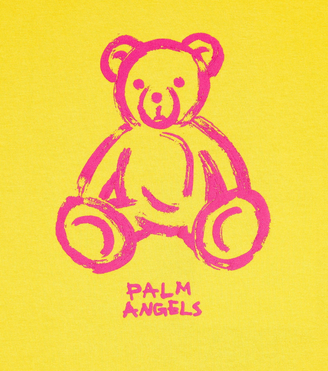 T-shirt raccourci en coton à logo | Palm Angels Kids