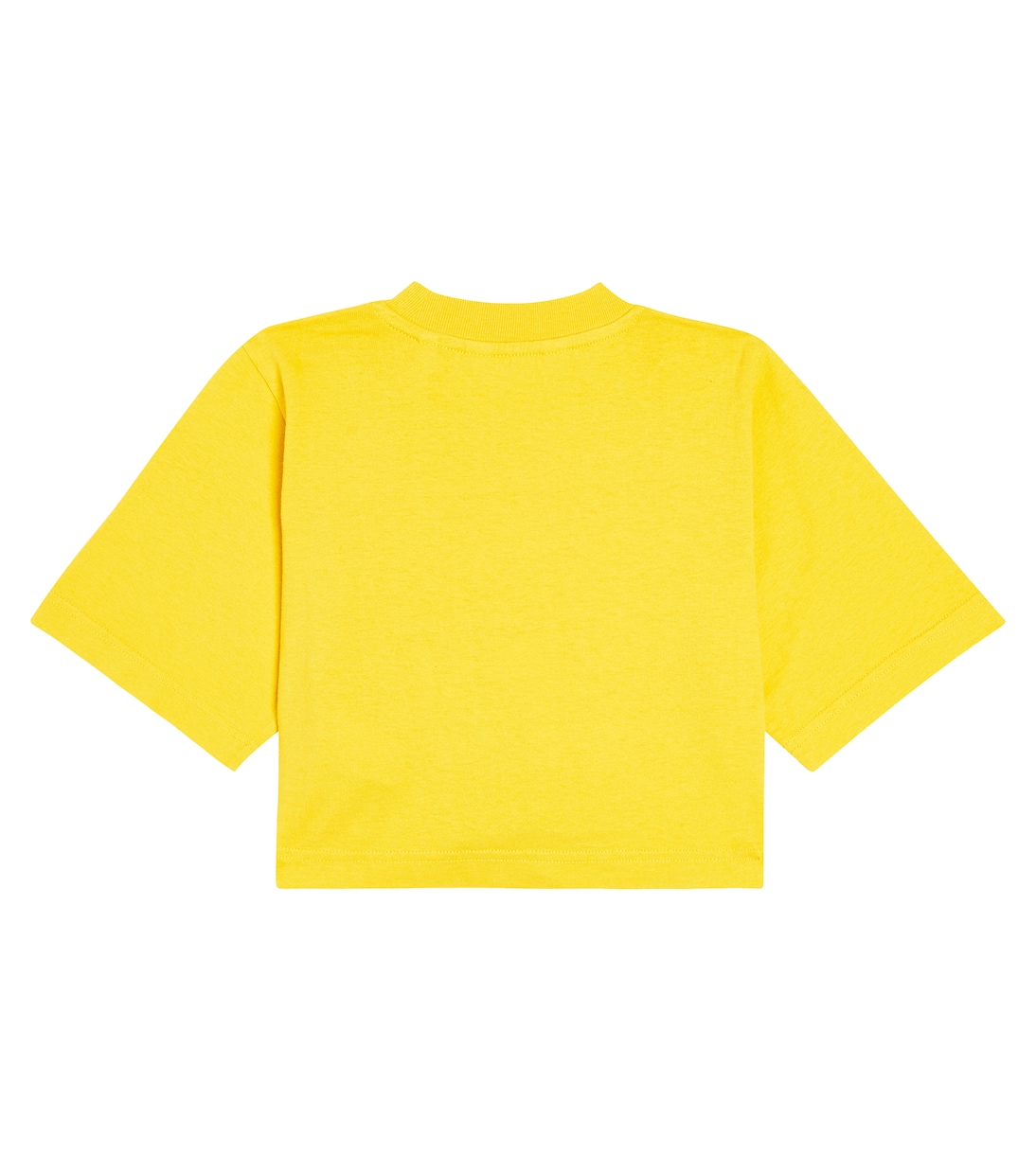T-shirt raccourci en coton à logo | Palm Angels Kids