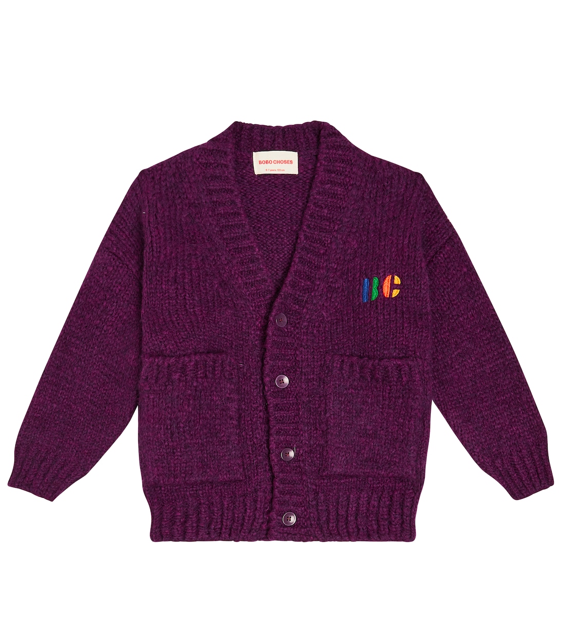 Cardigan Big B en laine mélangée | Bobo Choses