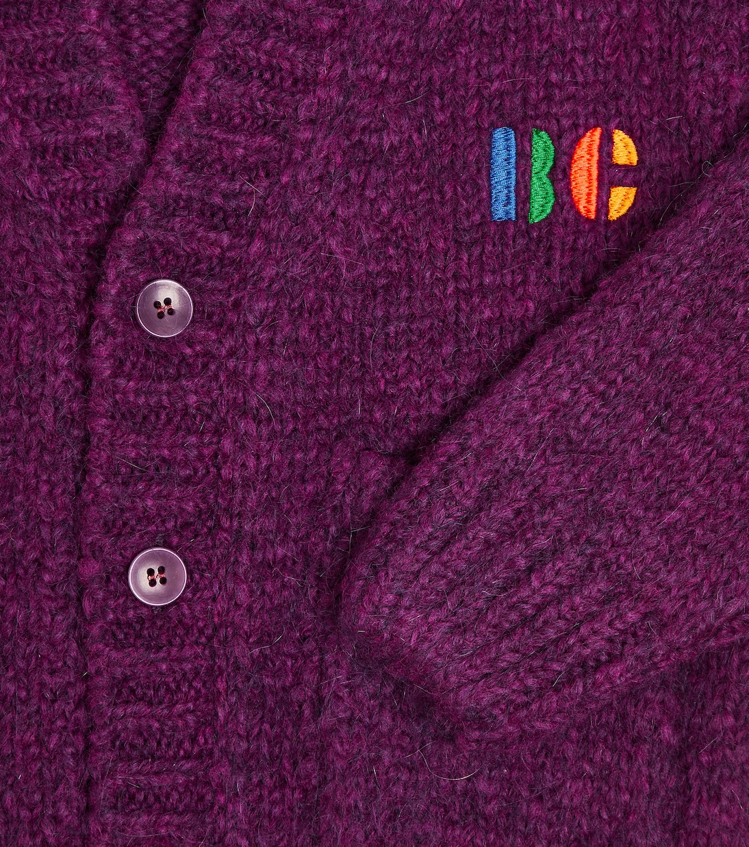 Cardigan Big B en laine mélangée | Bobo Choses