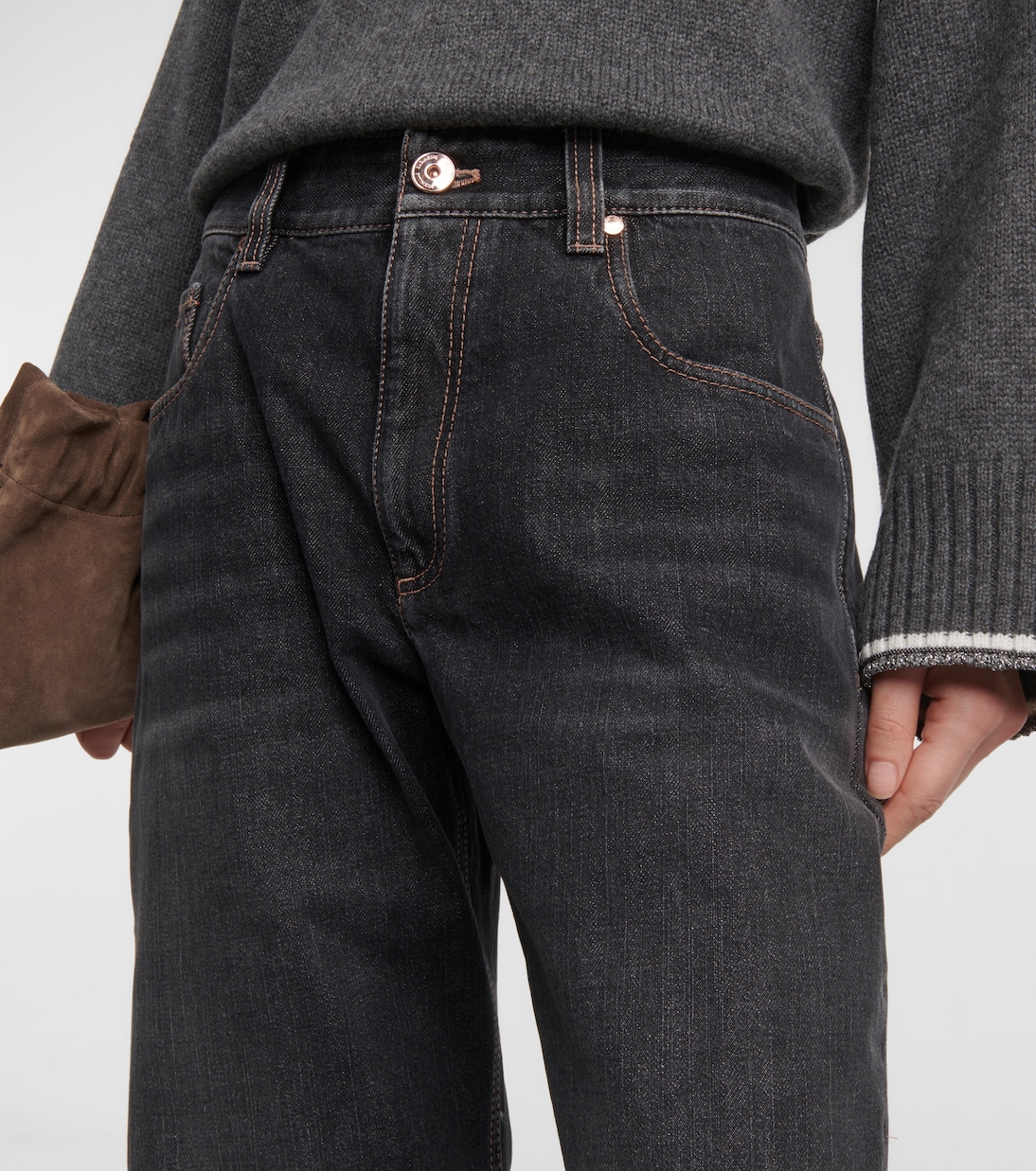 Jeans regular a vita media | Brunello Cucinelli