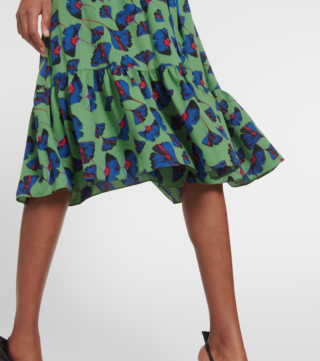 Blade printed crêpe wrap dress | Diane von Furstenberg