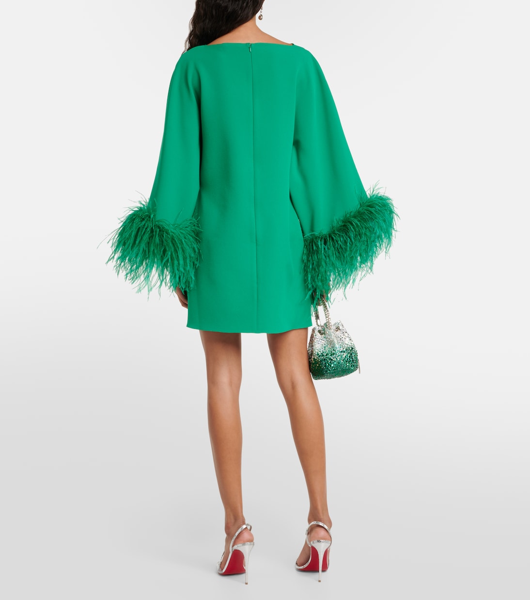 Minikleid Arama mit Federn | Safiyaa
