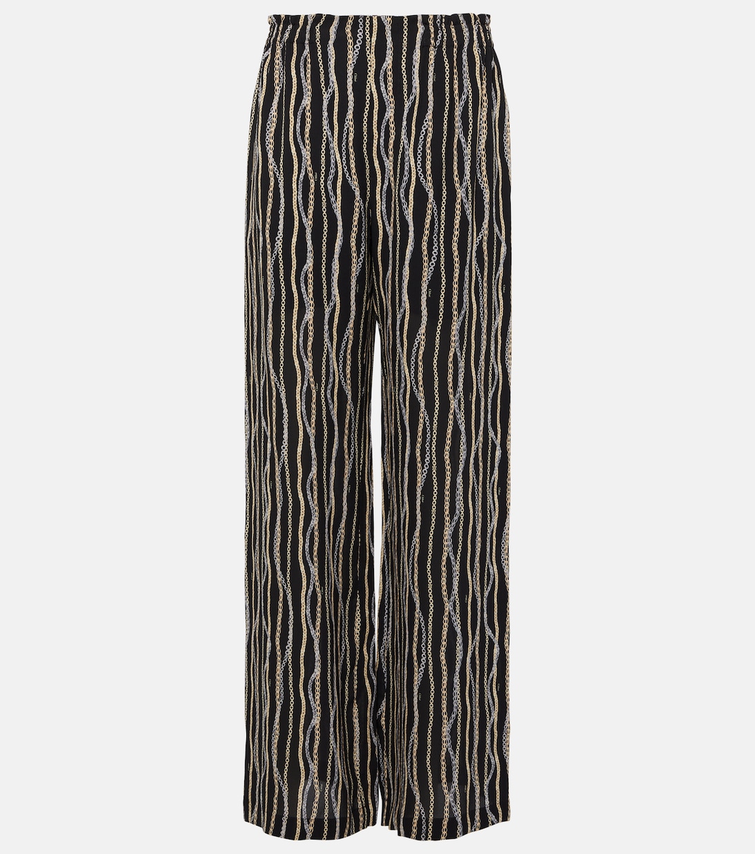 Pantalon imprimé en soie | Chloé