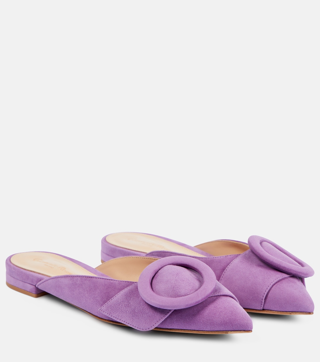 Slippers aus Veloursleder | Gianvito Rossi