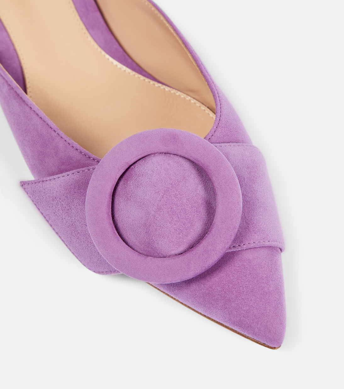 Slippers aus Veloursleder | Gianvito Rossi