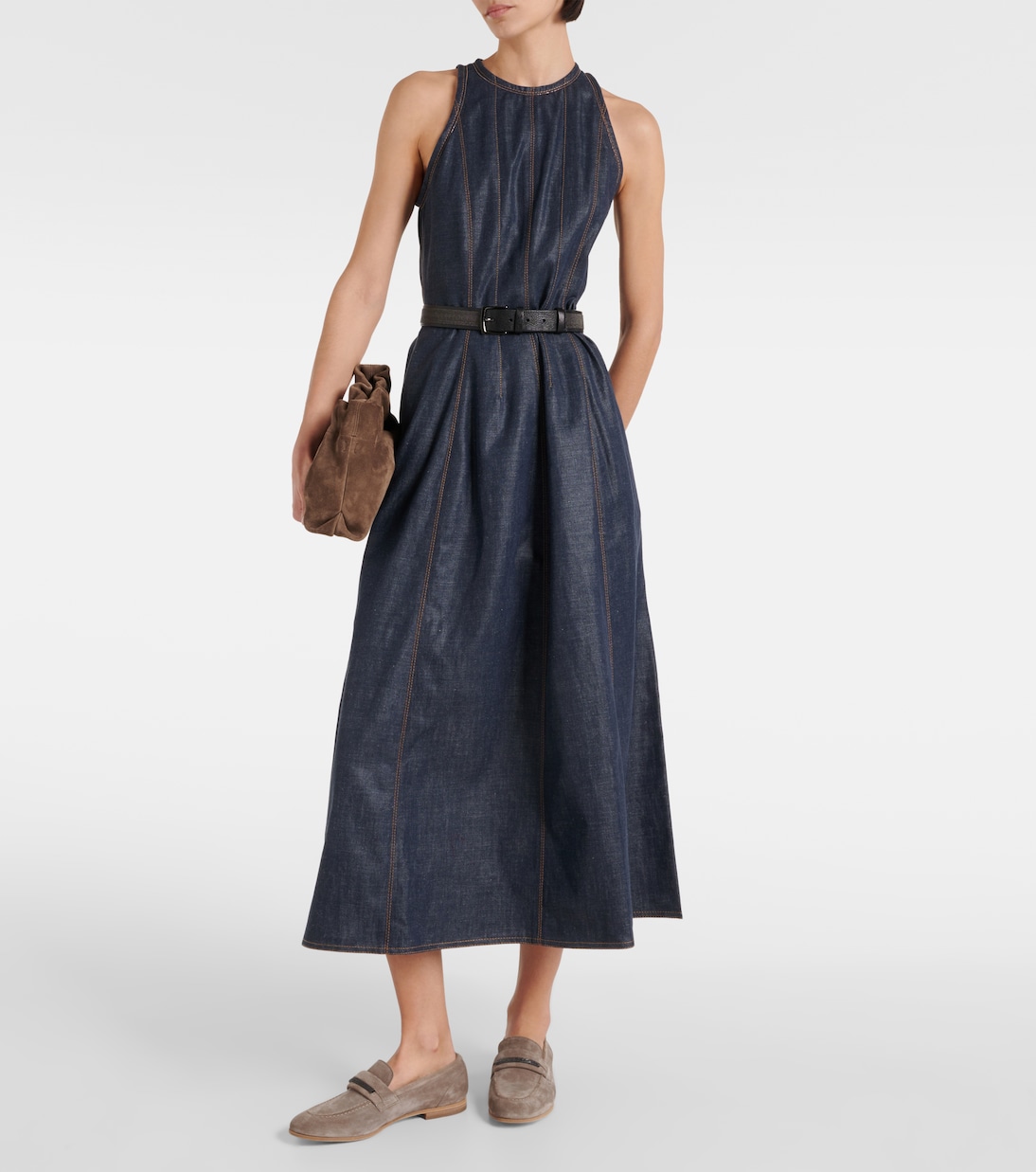 Abito midi di jeans | Brunello Cucinelli