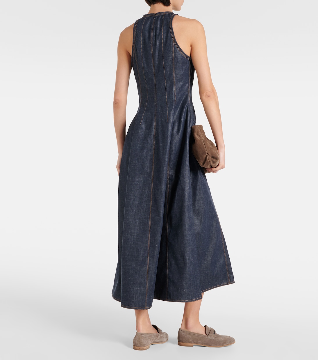 Abito midi di jeans | Brunello Cucinelli