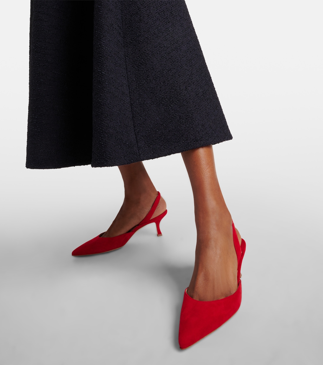 Escarpins Carolyne Gala Val en daim | Manolo Blahnik