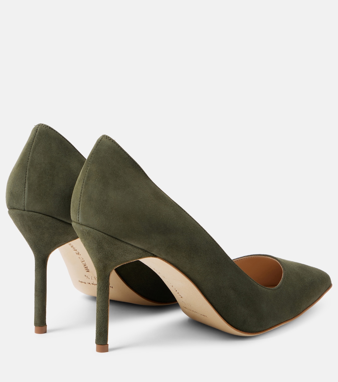 Escarpins BB 90 en daim | Manolo Blahnik