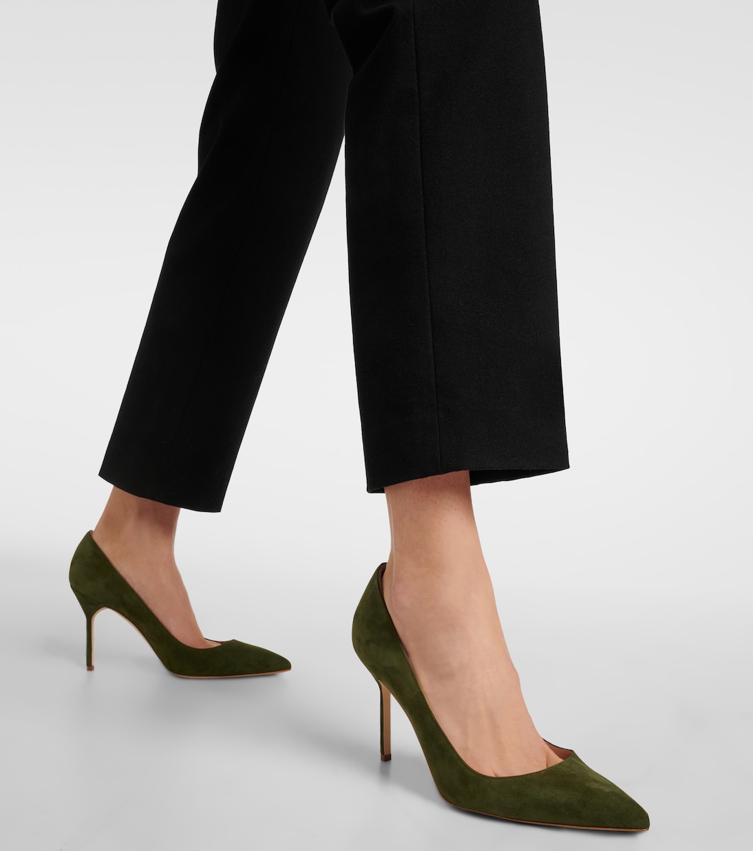Escarpins BB 90 en daim | Manolo Blahnik