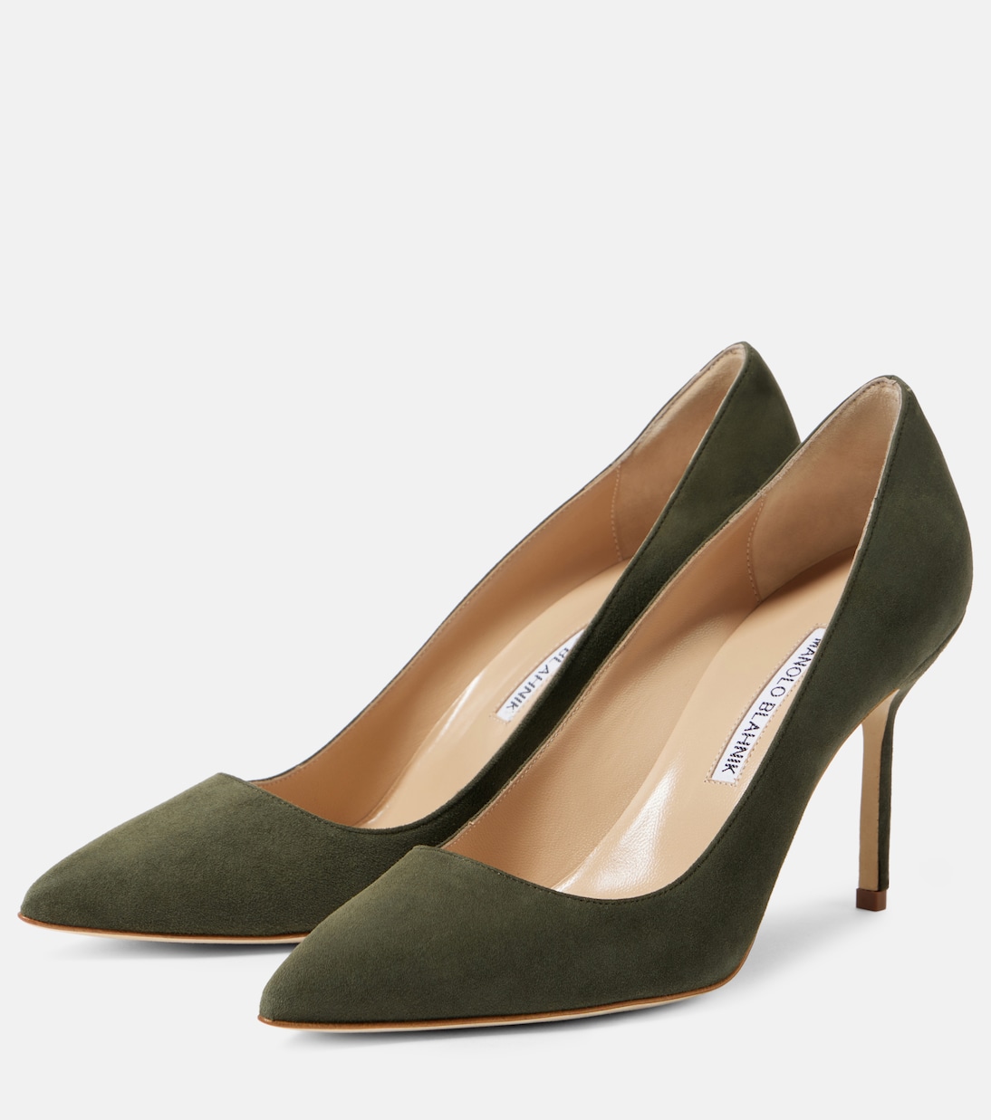 Escarpins BB 90 en daim | Manolo Blahnik