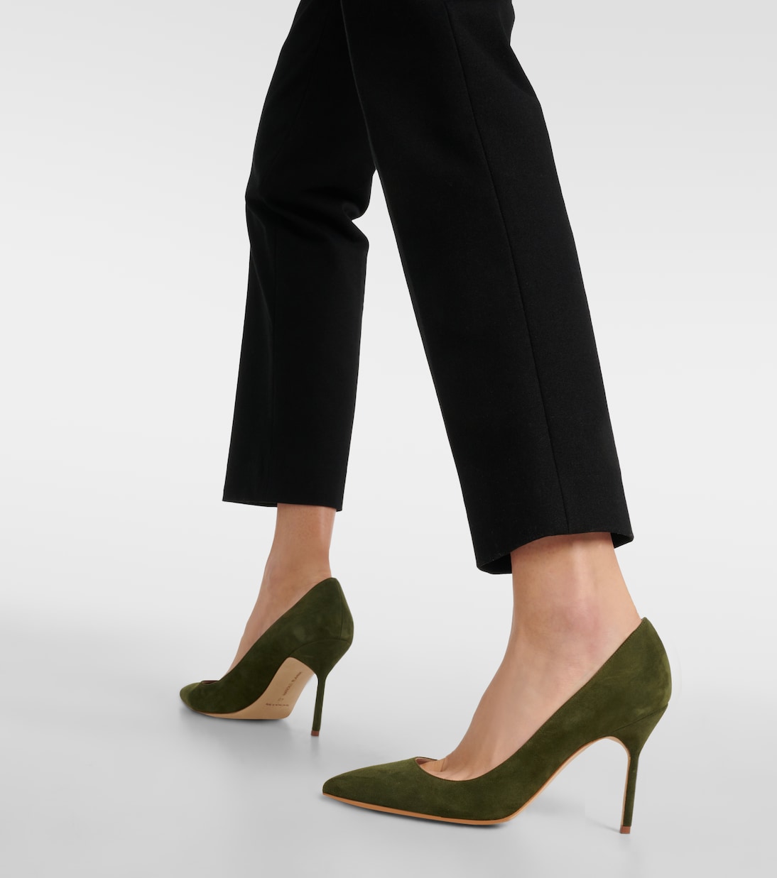 Escarpins BB 90 en daim | Manolo Blahnik