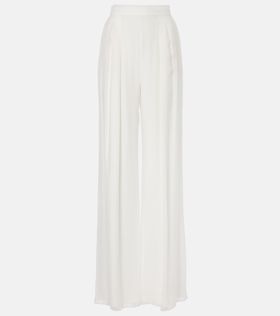 Pantalon de mariée ample Lampo en soie | Max Mara