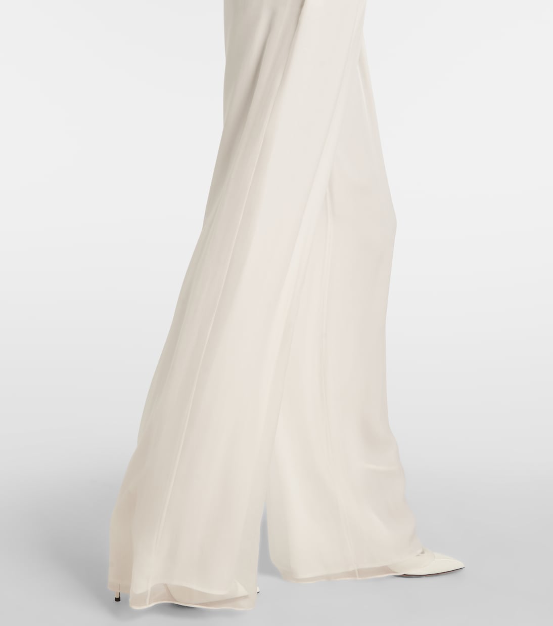 Pantalon de mariée ample Lampo en soie | Max Mara