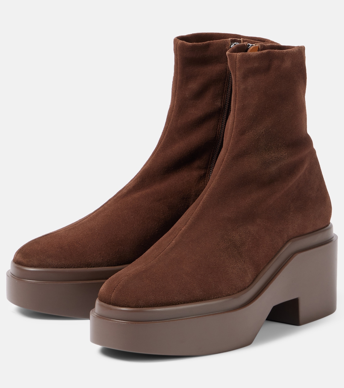 Nelle suede platform ankle boots | Clergerie