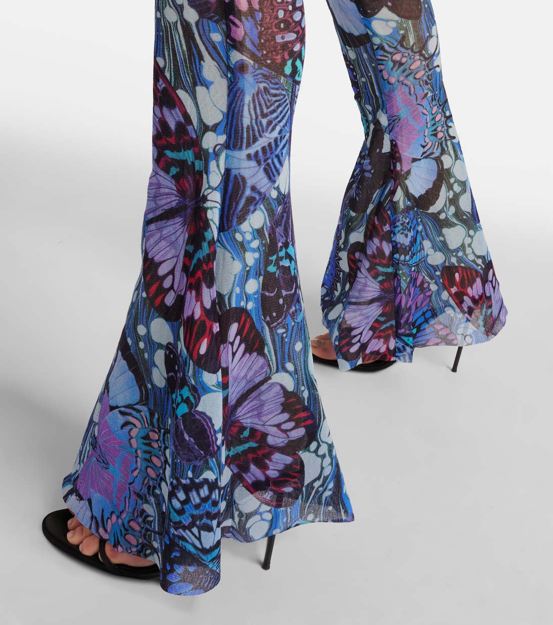 Pantalones flared Papillon de jersey | Jean Paul Gaultier