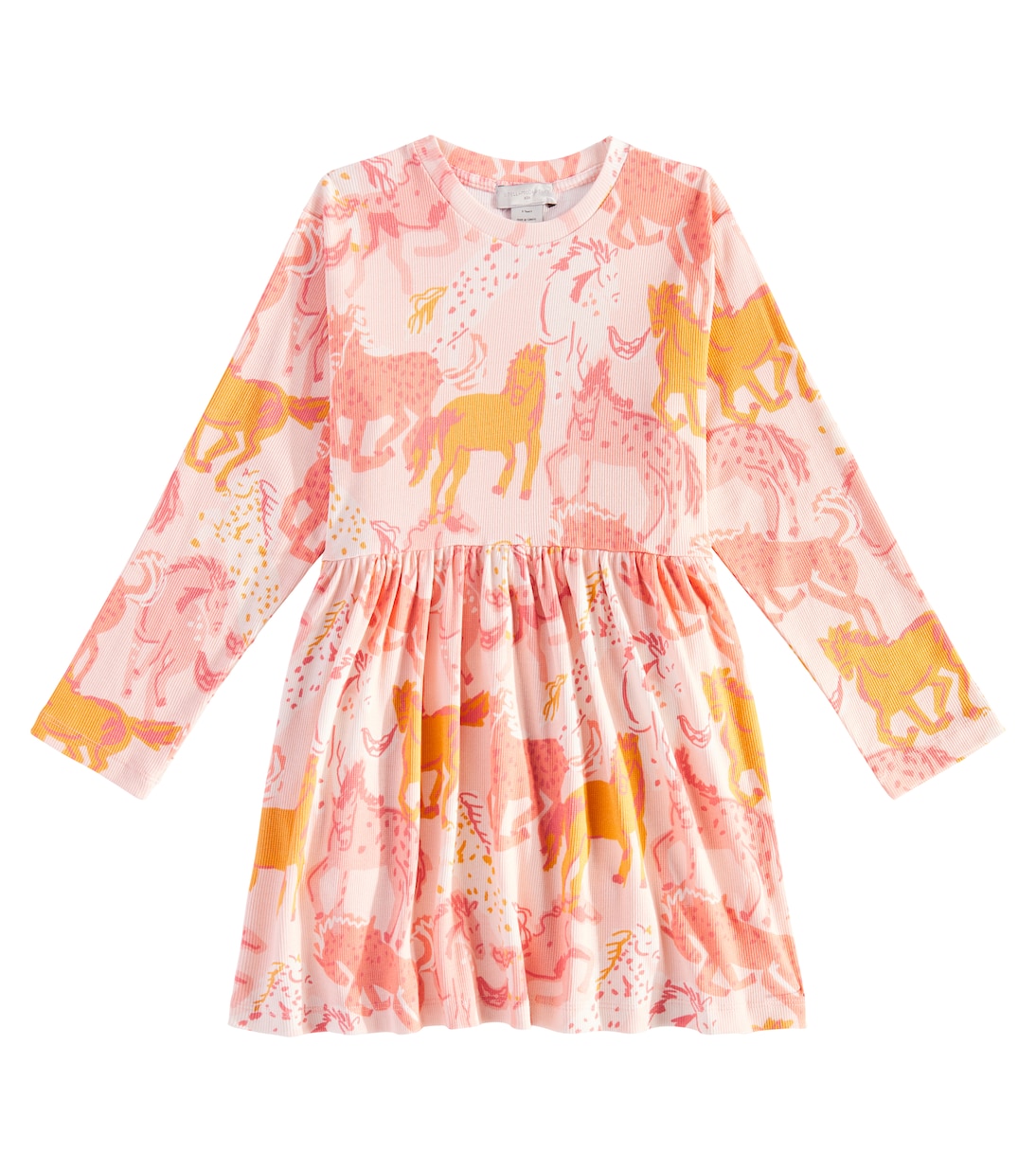 Abito Prairie Horses in misto cotone | Stella McCartney Kids