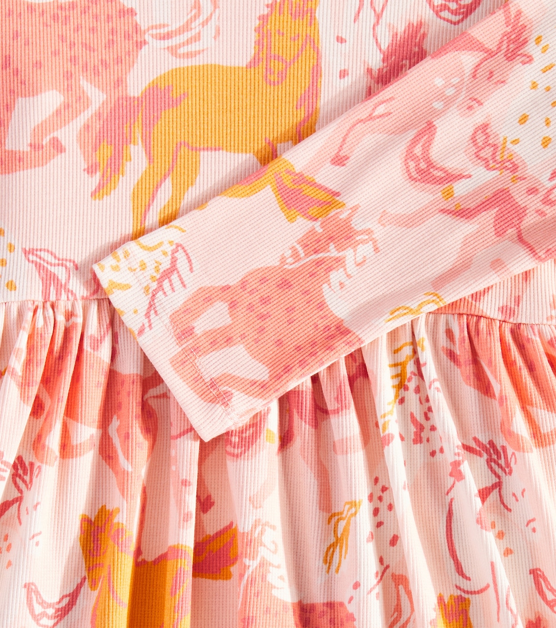 Abito Prairie Horses in misto cotone | Stella McCartney Kids