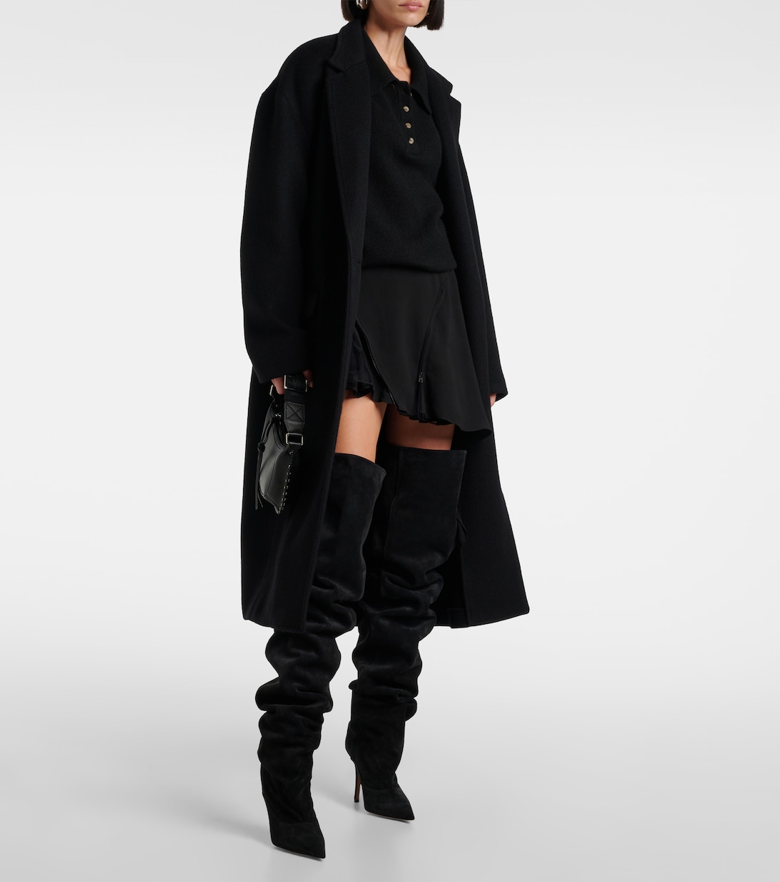Overknee-Stiefel Ines 105 aus Veloursleder | Paris Texas