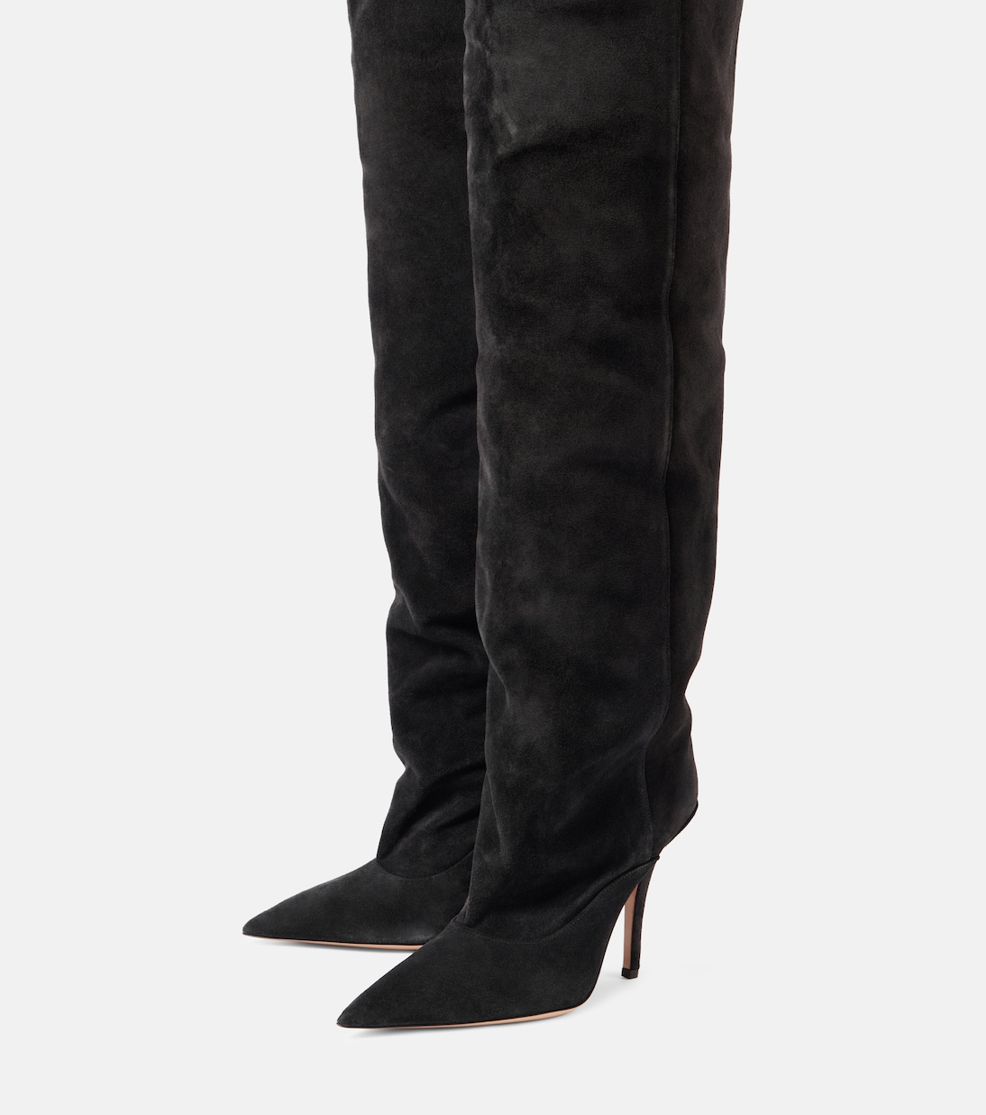 Overknee-Stiefel Ines 105 aus Veloursleder | Paris Texas
