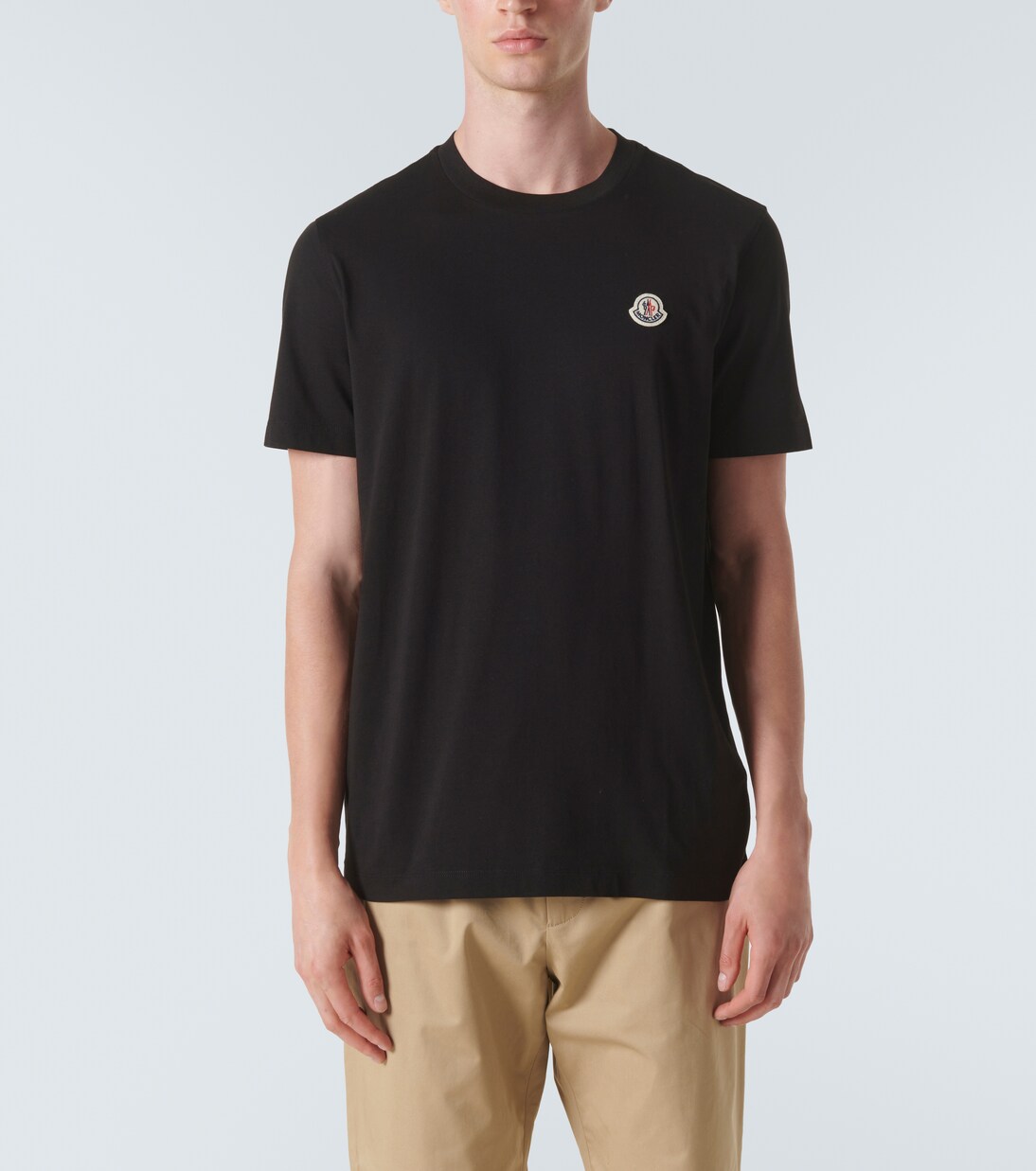 Set of 3 logo cotton jersey T-shirts | Moncler