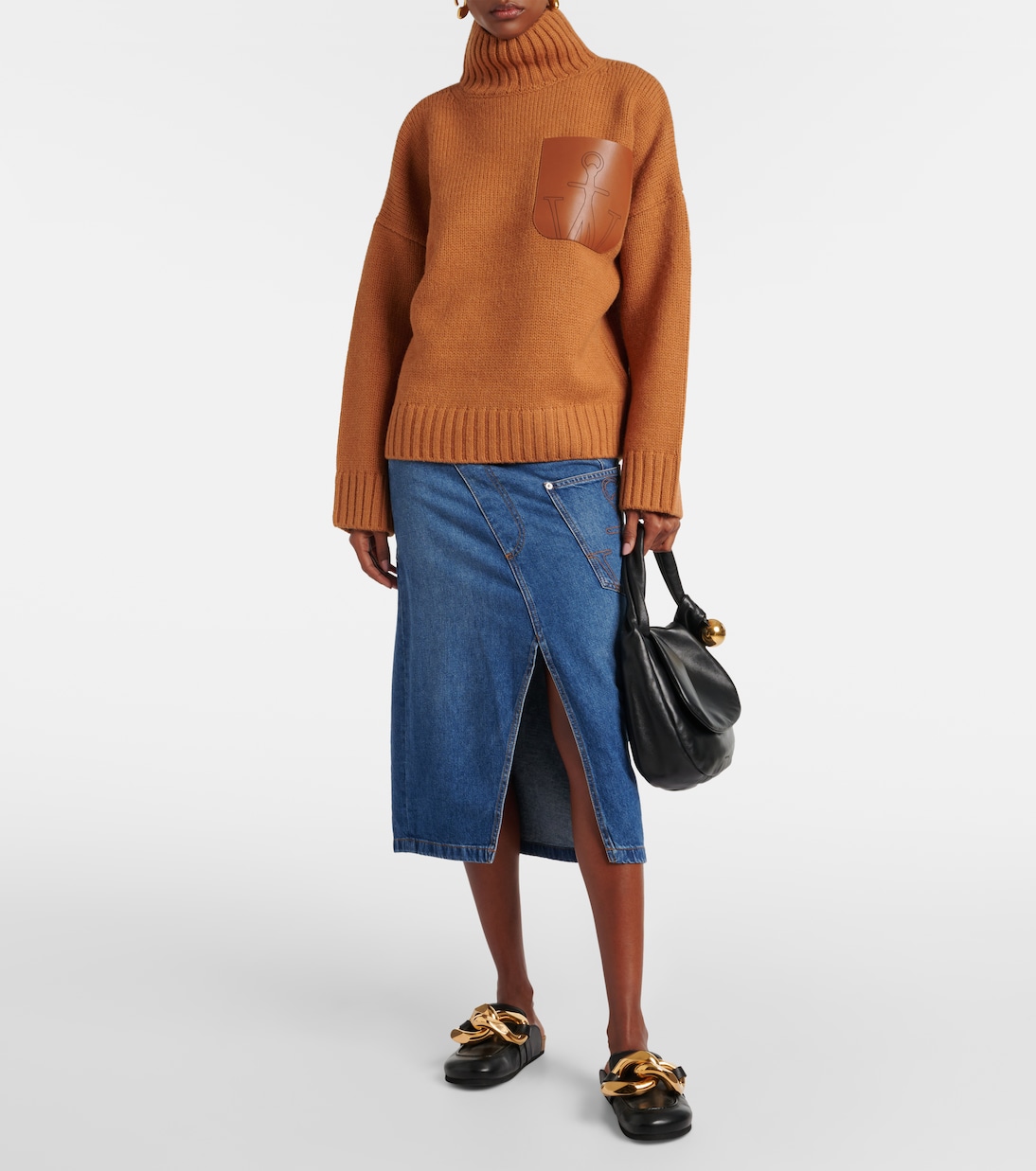 Falda midi de denim | JW Anderson