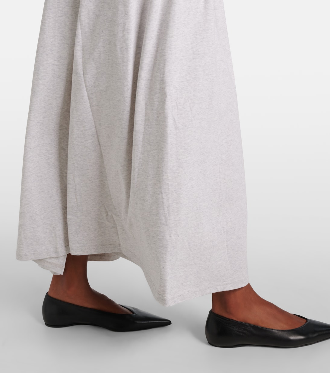 Gathered cotton jersey maxi dress | Toteme