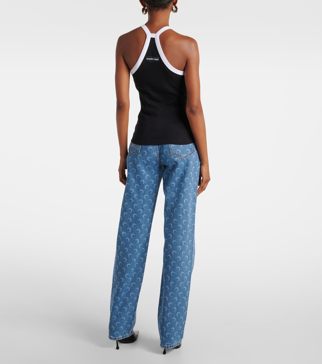 Tank top Moon in jersey di misto cotone | Marine Serre