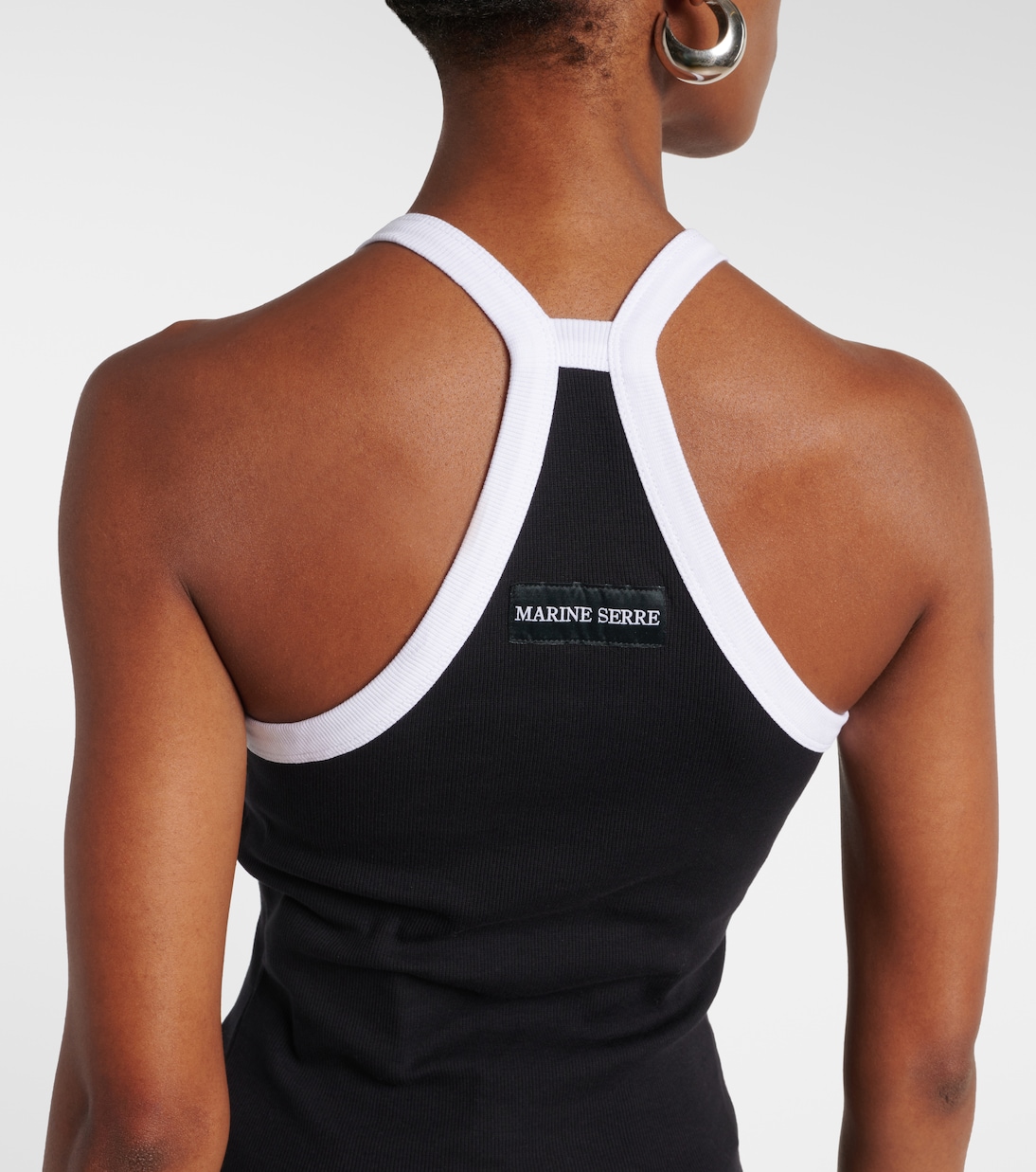 Tank top Moon in jersey di misto cotone | Marine Serre