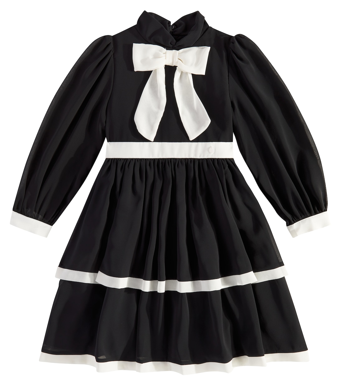 Abito in tulle a balze con fiocco | Patachou