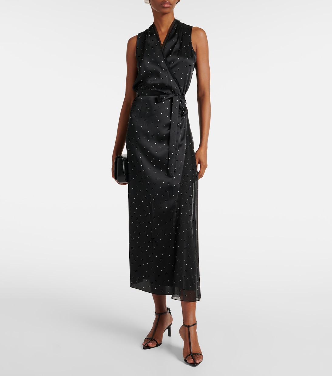 Wickelkleid aus Chiffon | Vince