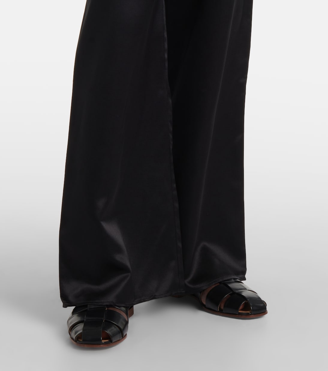 Weite Hose Austin aus Seide und Wolle | Asceno