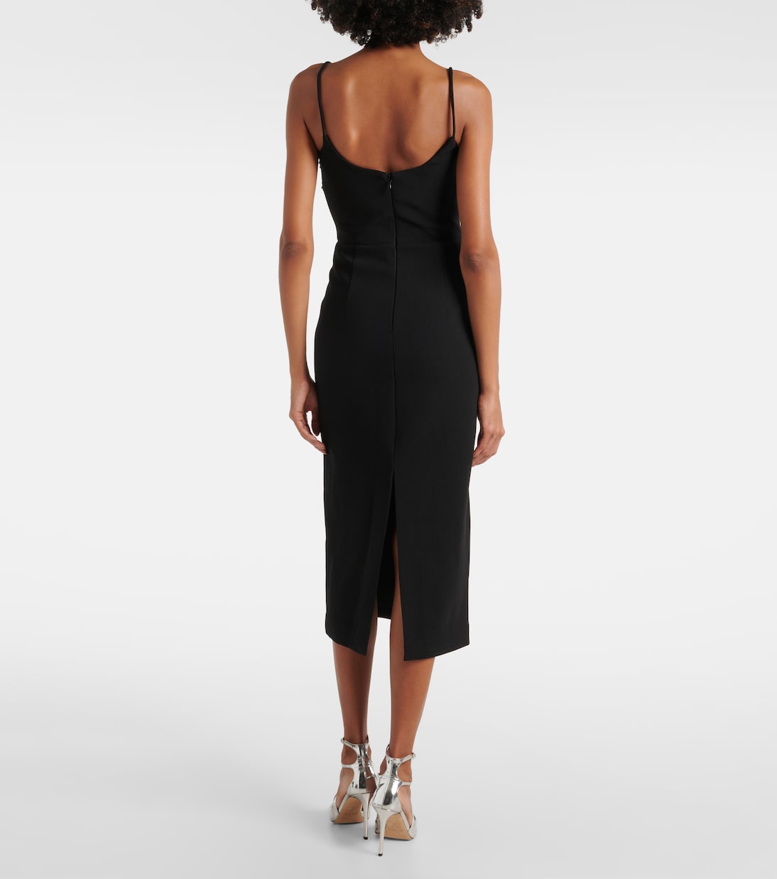 Abito midi Rina con cristalli | Rebecca Vallance