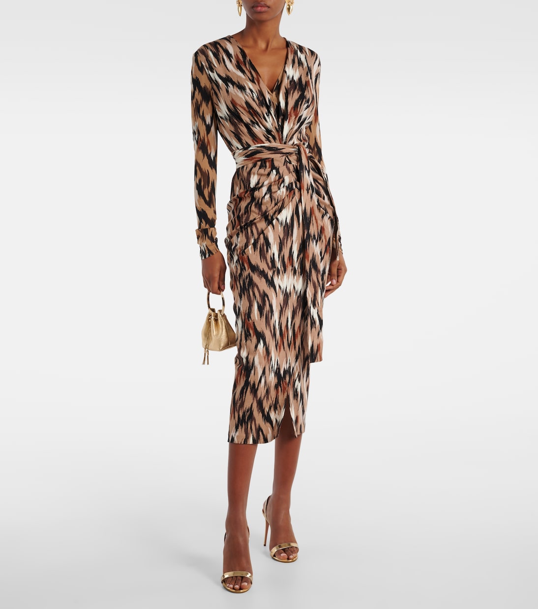 Vestido midi Hades de jersey estampado | Diane von Furstenberg