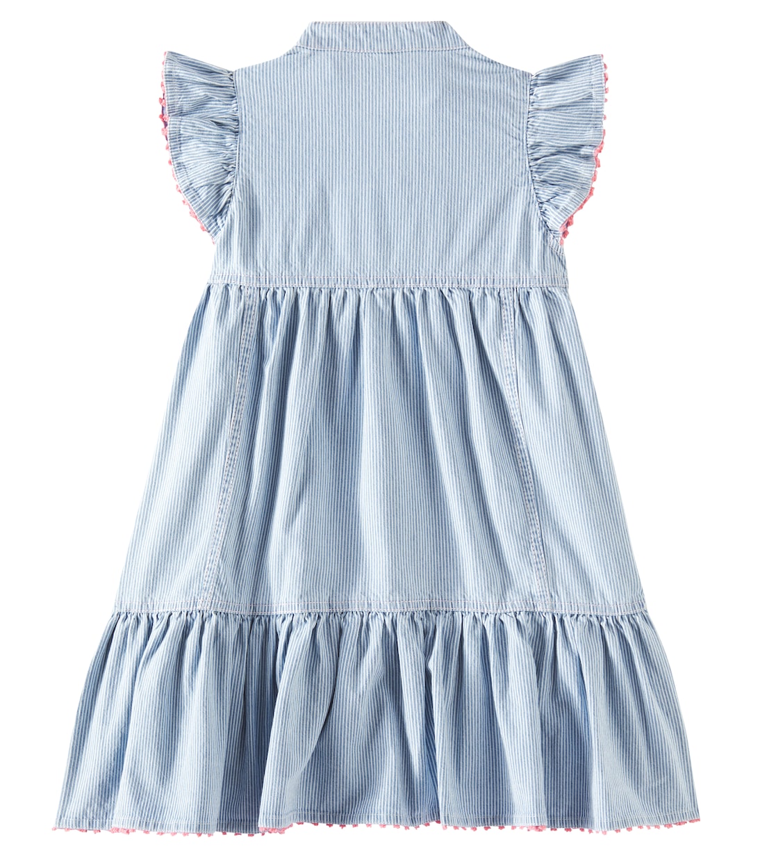 Robe Wylie rayée en jean | Zimmermann Kids