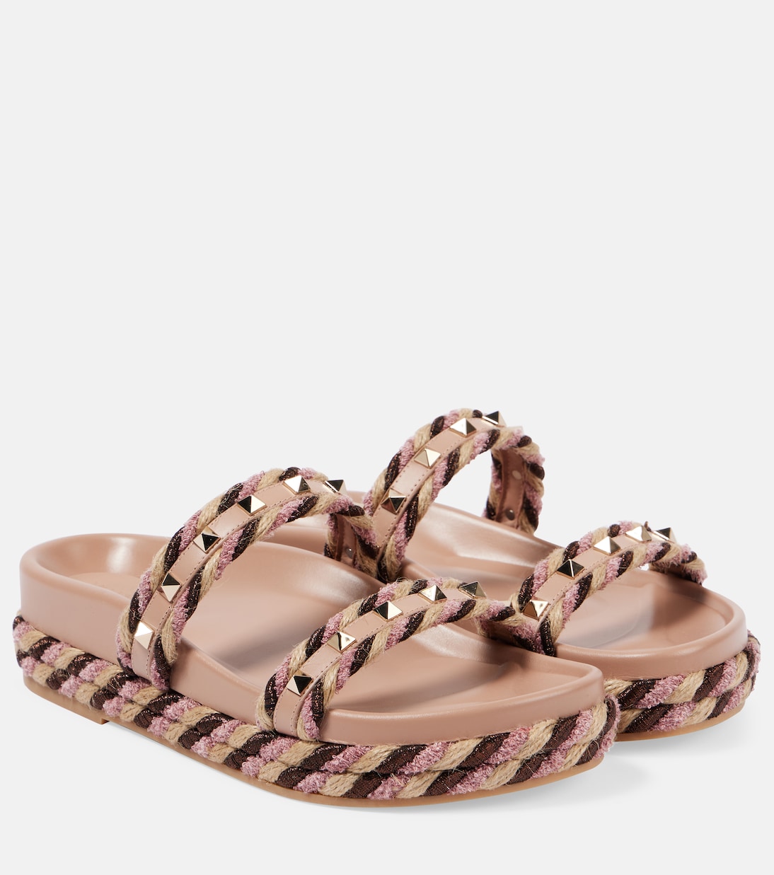 Scarpe con dettaglio Rockstud in pelle Valentino Garavani, perfette per un look giovane e trendy.