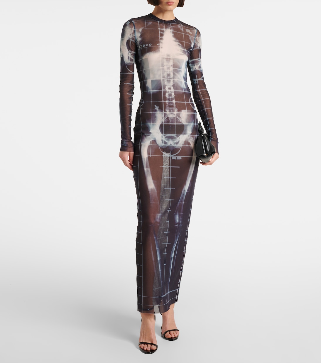 Abito lungo Squeletor in tulle | Jean Paul Gaultier