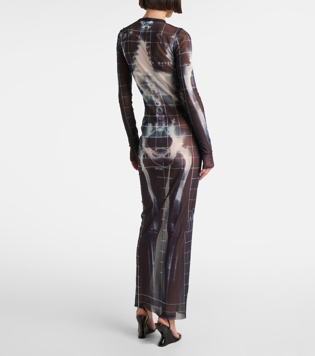Abito lungo Squeletor in tulle | Jean Paul Gaultier