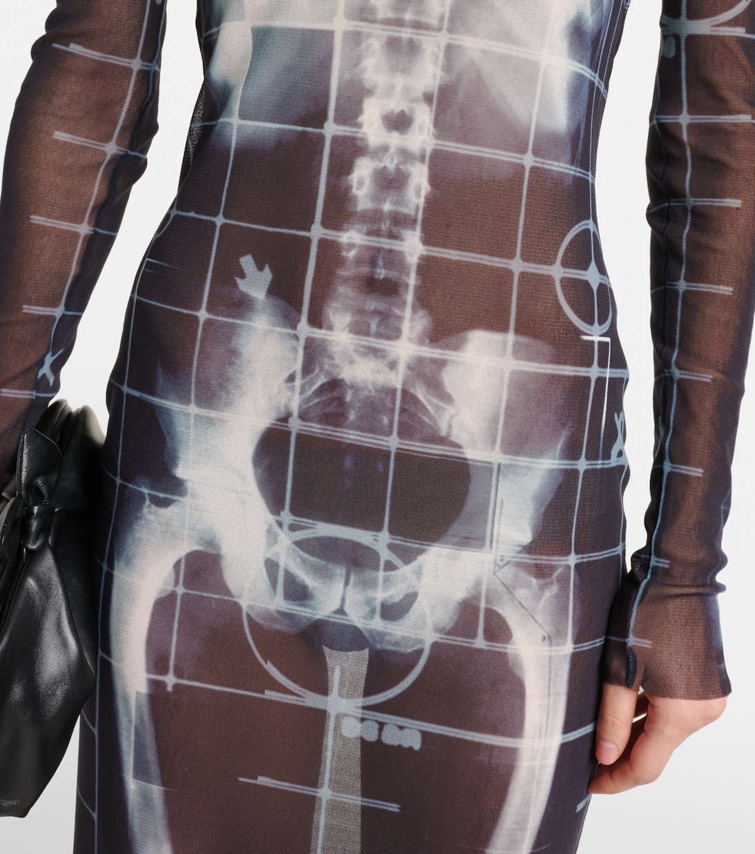 Abito lungo Squeletor in tulle | Jean Paul Gaultier
